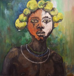 Painting - Boy with Apple on Head | Картина - мальчик с яблоками на голове | Niño con manzanas